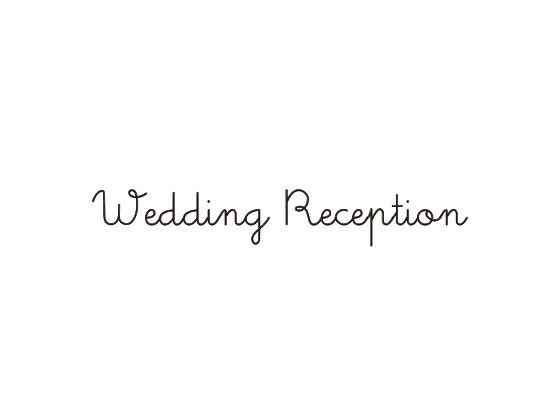 ウェディングスタンプ　メッセージ(wedding reception)　WD-82